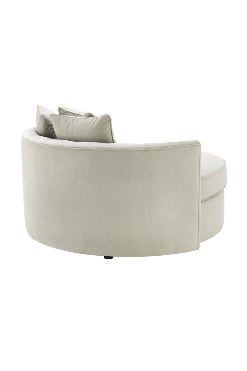 Round Gray Buttoned Sofa | Eichholtz Carlita | Eichholtzmiami.com