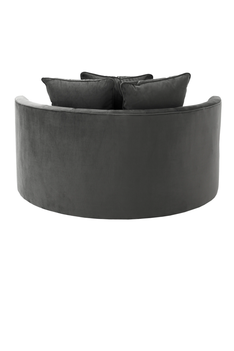 Gray Round Buttoned Sofa | Eichholtz Carlita | Eichholtzmiami.com