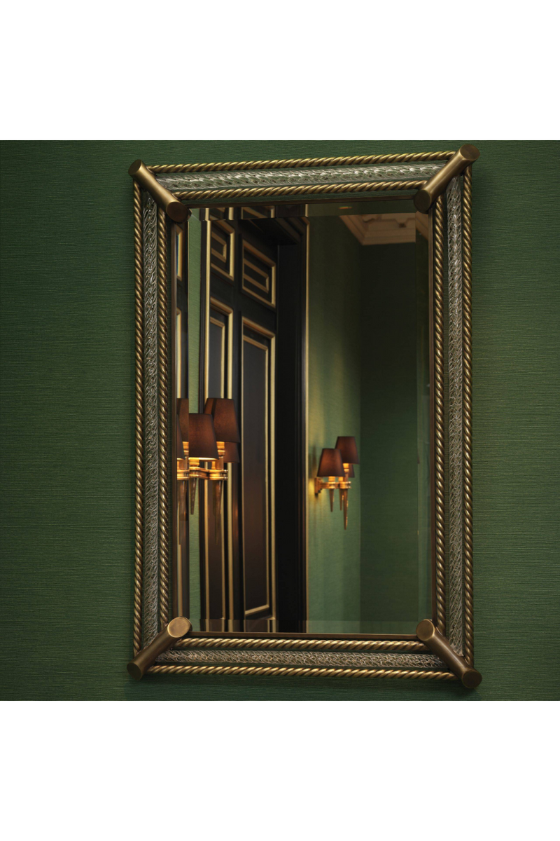 Brass Roped Frame Wall Mirror | Eichholtz Cantoni | Eichholtz Miami
