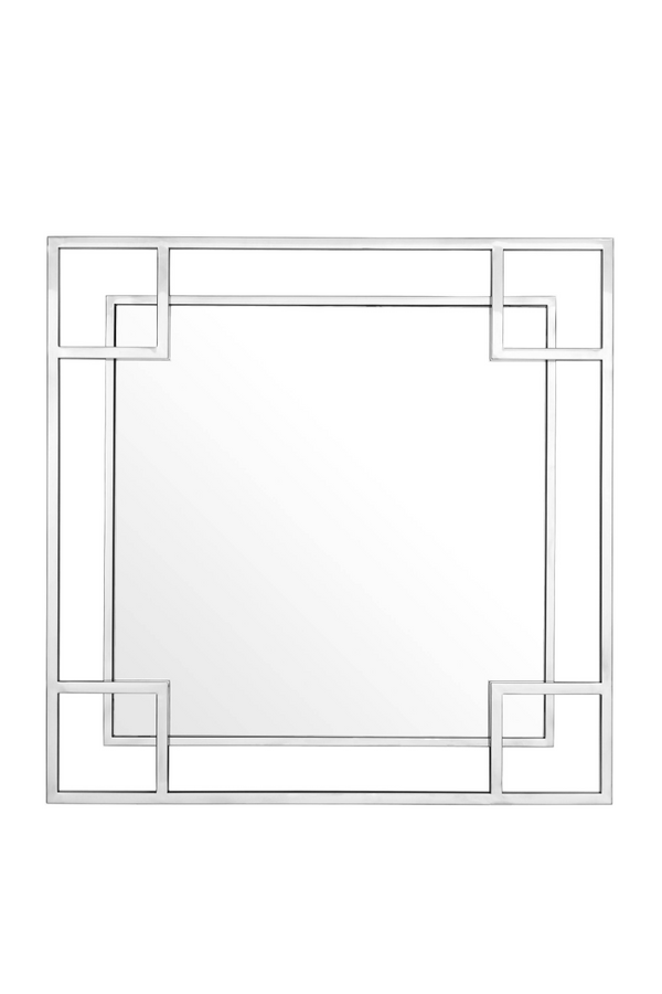 Silver Geometric Frame Mirror | Eichholtz Morris | Eichholtz Miami