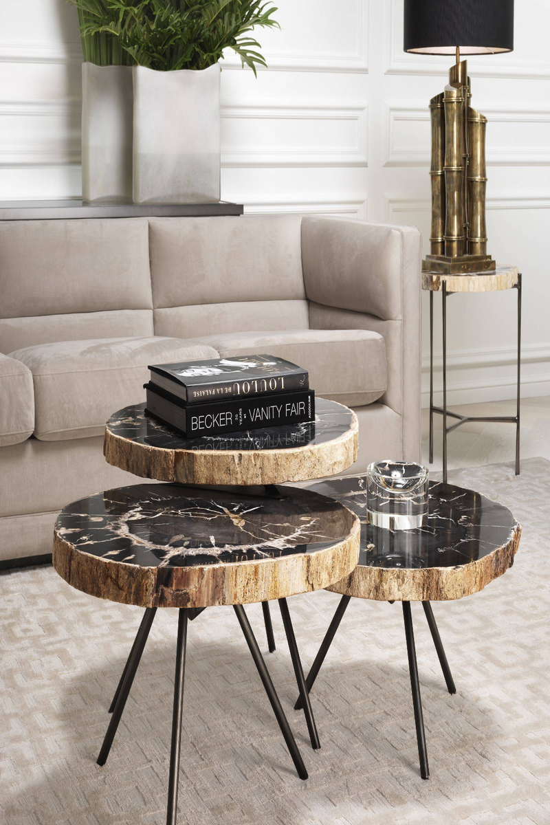Petrified Wood Coffee Table Set | Eichholtz De Soto | Eichholtz Miami