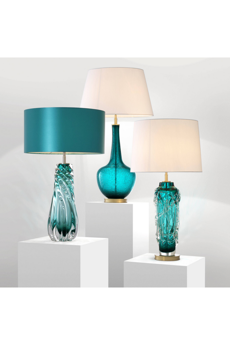 Turquoise Glass Table Lamp | Eichholtz Massaro | Eichholtz Miami