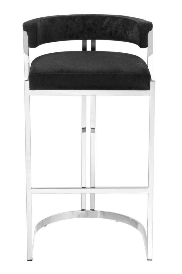 Black Velvet Counter Stool | Eichholtz Dante | #1 Eichholtz Retailer