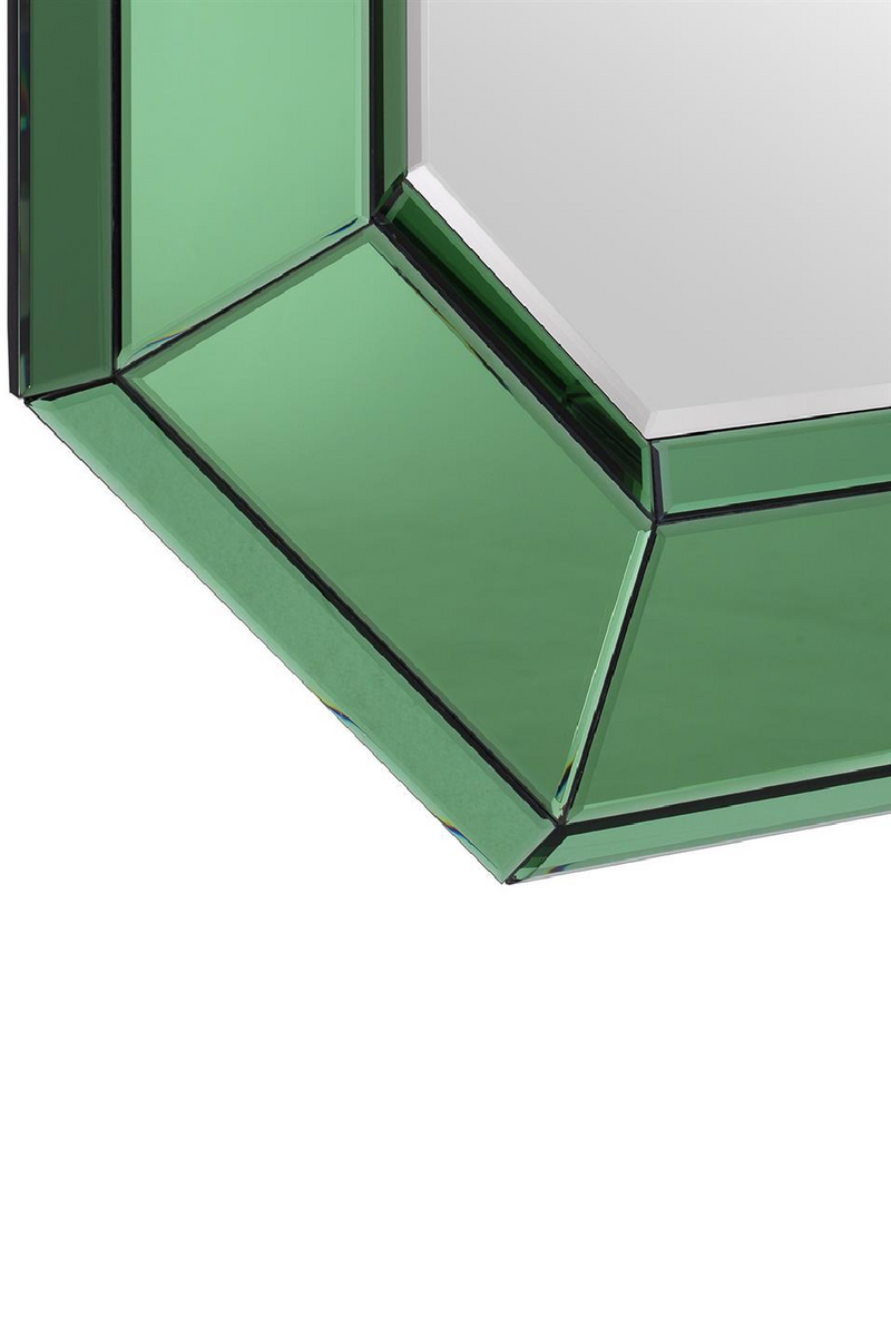 Green Octagonal Glass Mirror | Eichholtz Le Sereno | Eichholtz Miami