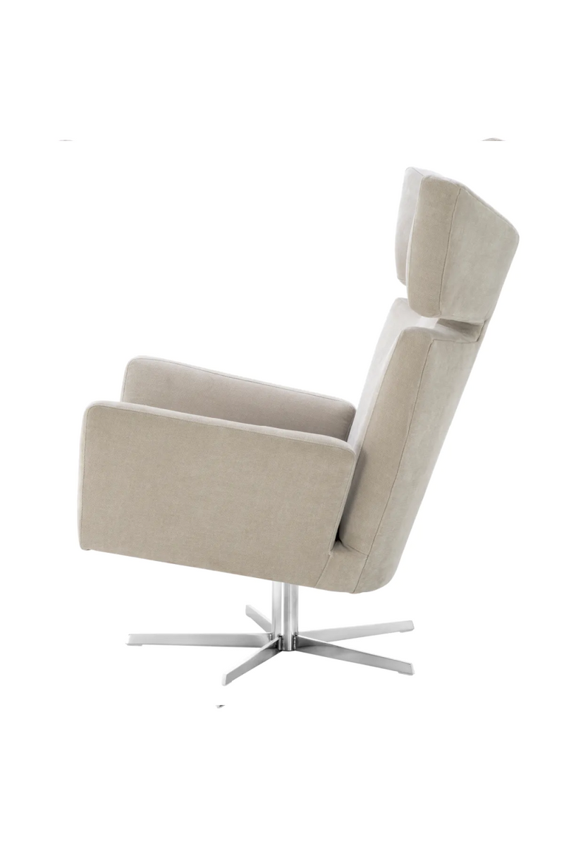 Beige Modern Wingback Swivel Chair | Eichholtz Eduardo | Oroatrade.com
