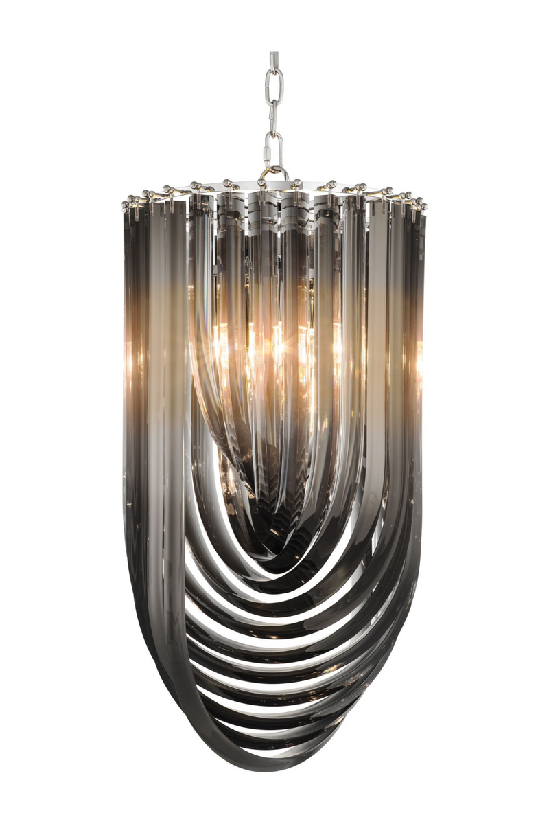 Smoke Lucite Loop Chandelier | Eichholtz Murano | Eichholtz Miami