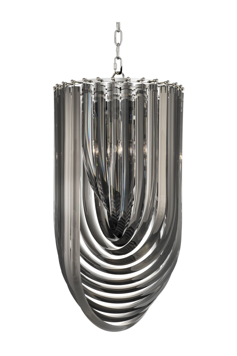 Smoke Lucite Loop Chandelier | Eichholtz Murano | Eichholtz Miami