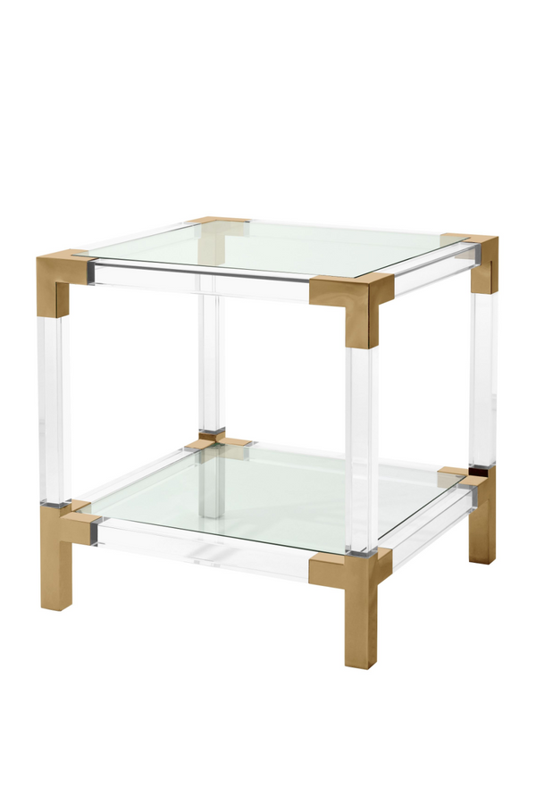 Clear Glass Side Table | Eichholtz Royalton | Eichholtz Miami