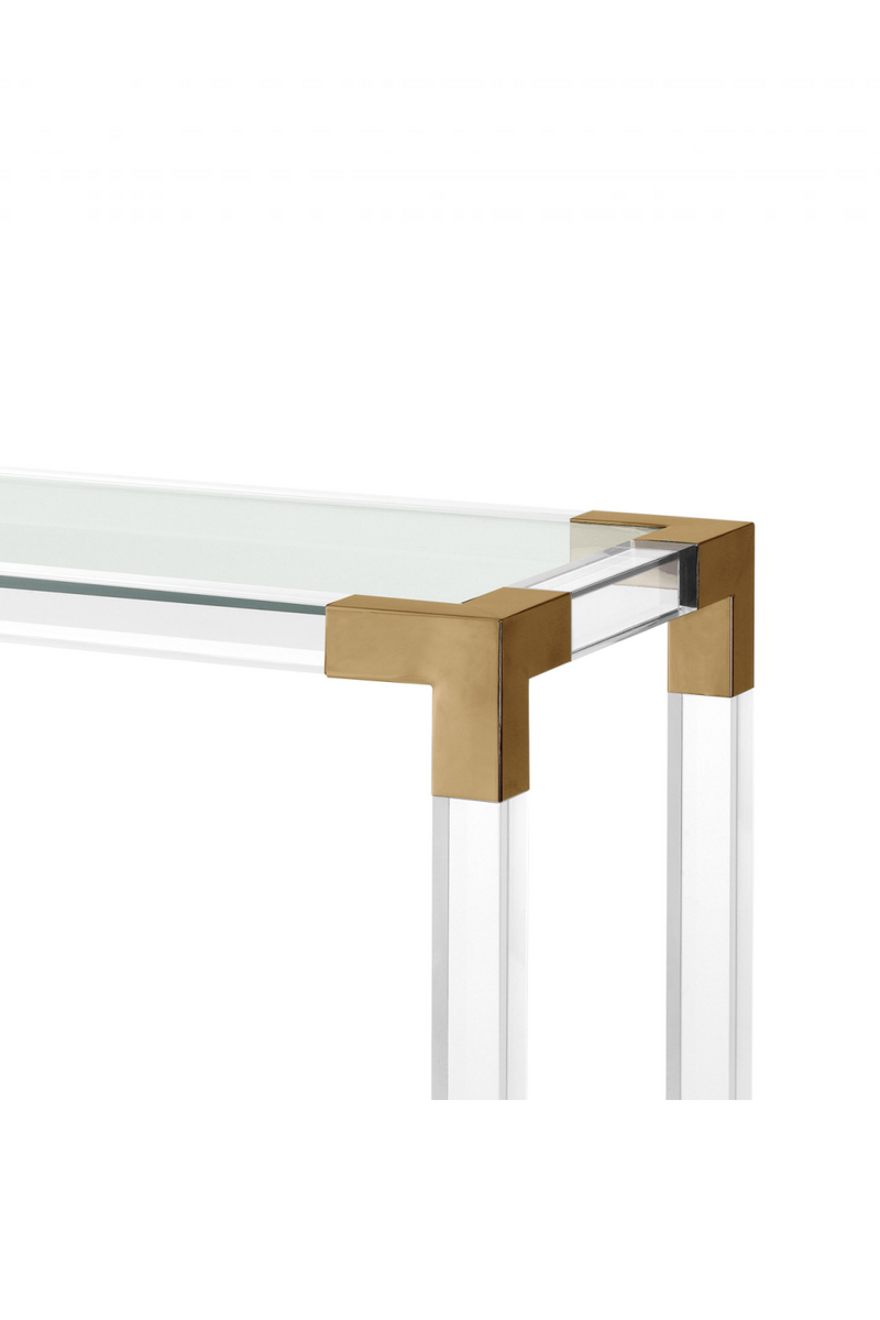 Clear Glass Console Table | Eichholtz Royalton |