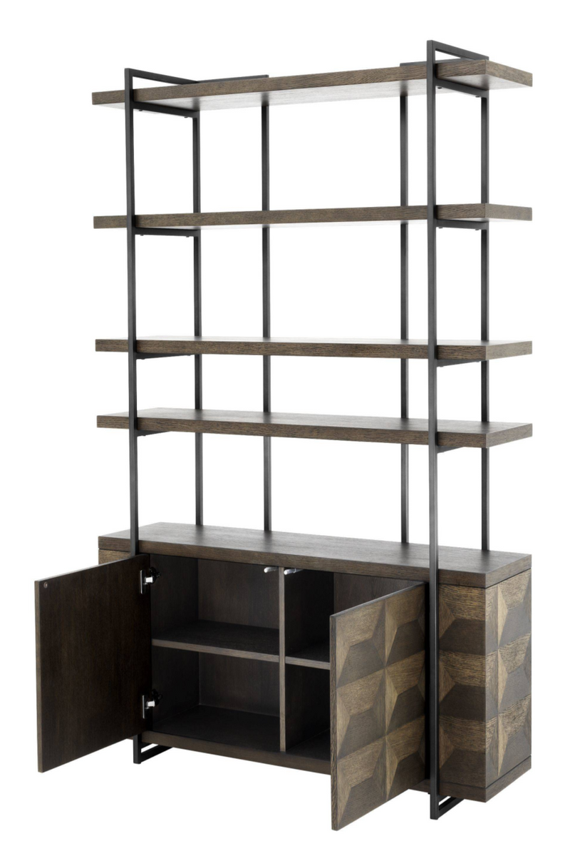 Modern Oak Cabinet with Doors | Eichholtz Gregorio |