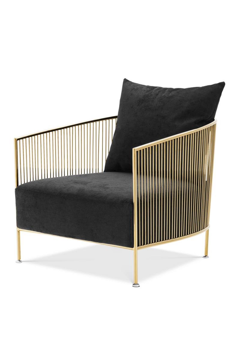 Black Velvet Wire Chair | Eichholtz Knox | Eichholtzmiami.com