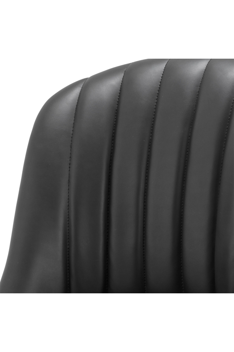 Black Leather Counter Stool | Eichholtz Balmore | Eichholtzmiami.com