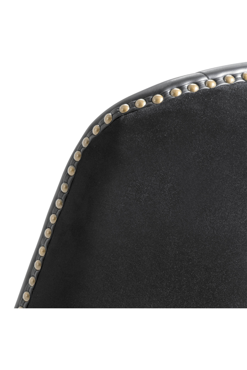 Black Leather Counter Stool | Eichholtz Balmore | Eichholtzmiami.com