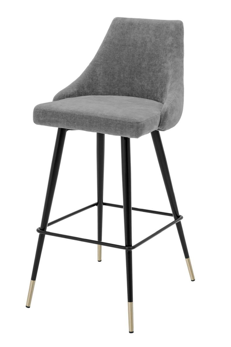 Gray Upholstered Bar Stool | Eichholtz Cedro |