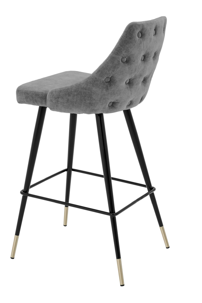 Gray Upholstered Bar Stool | Eichholtz Cedro |