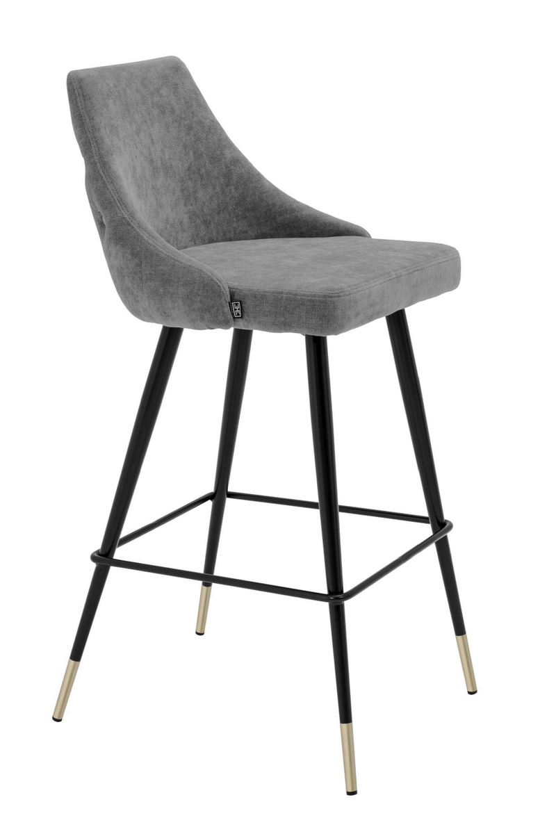 Gray Upholstered Bar Stool | Eichholtz Cedro |