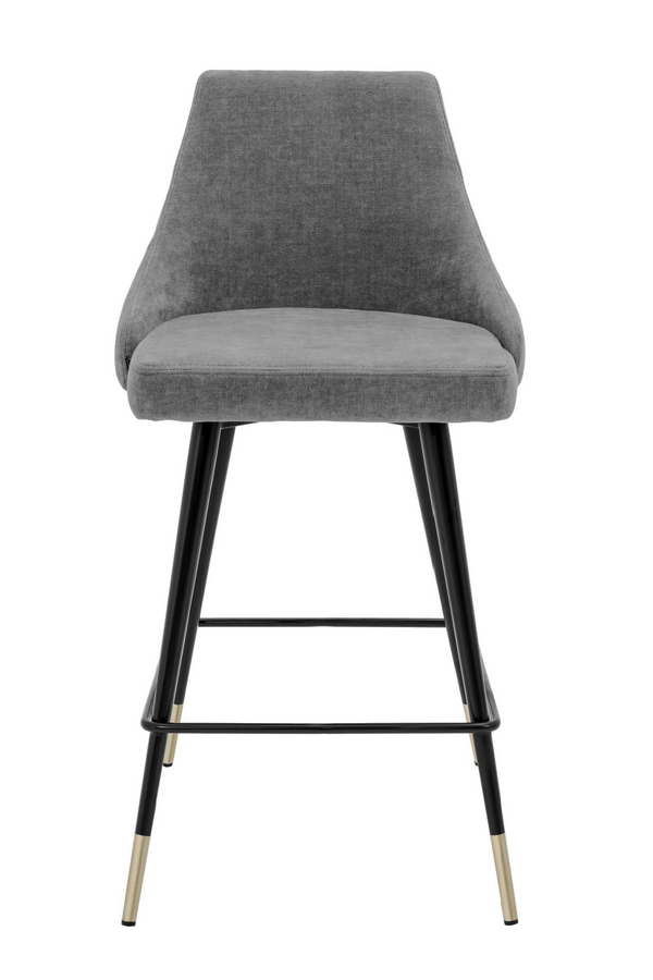 Gray Upholstered Counter Stool | Eichholtz Cedro | Eichholtz Miami