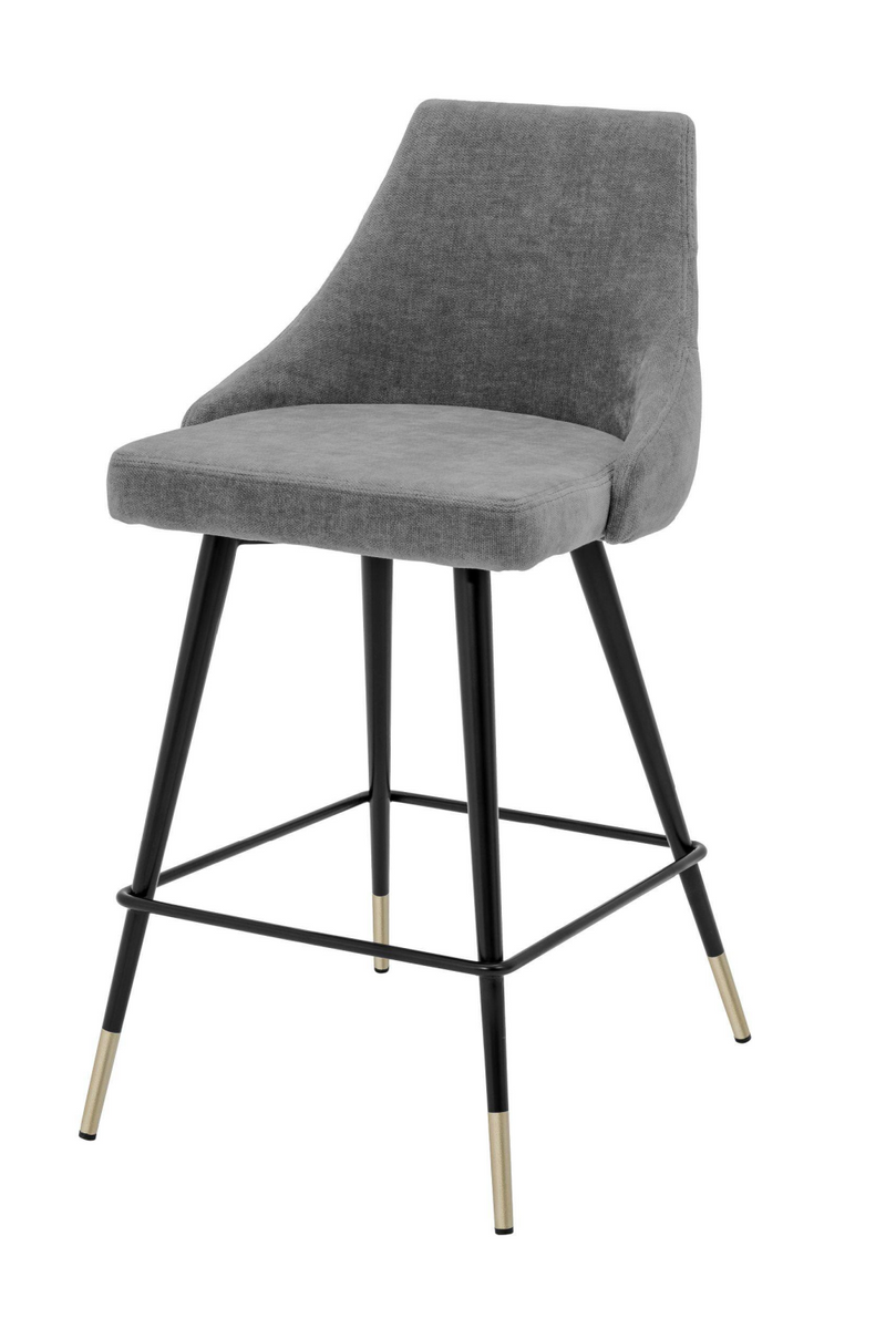 Gray Upholstered Counter Stool | Eichholtz Cedro | Eichholtz Miami