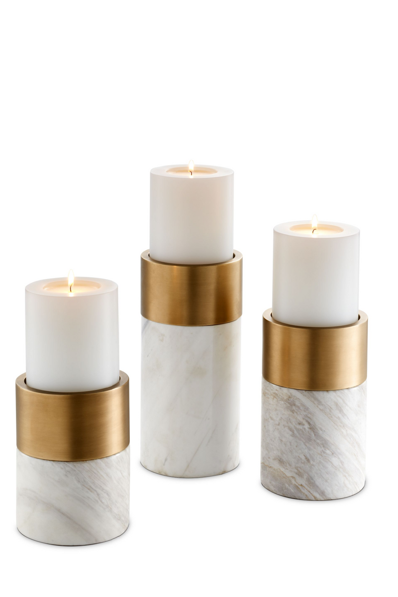 Marble Candle Holder Set | Eichholtz Sierra | Eichholtz Miami