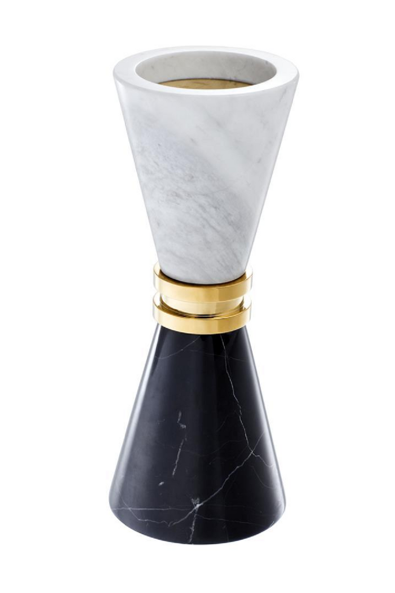 Marble Hourglass Candle Holder | Eichholtz Diabolo | Eichholtz Miami