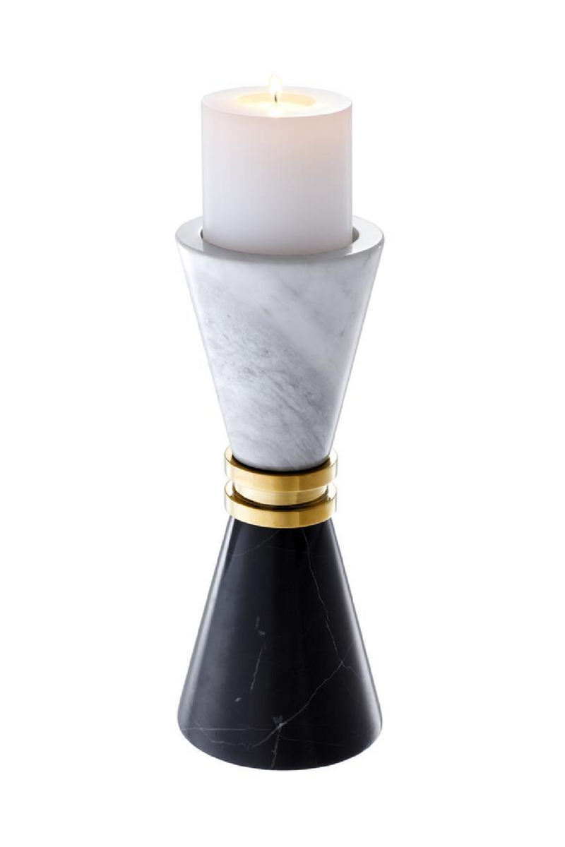 Marble Hourglass Candle Holder | Eichholtz Diabolo | Eichholtz Miami