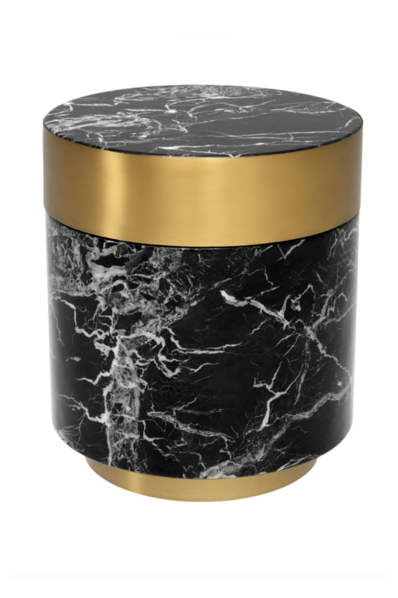 Black Marble Side Table | Eichholtz Caron | Eichholtz Miami