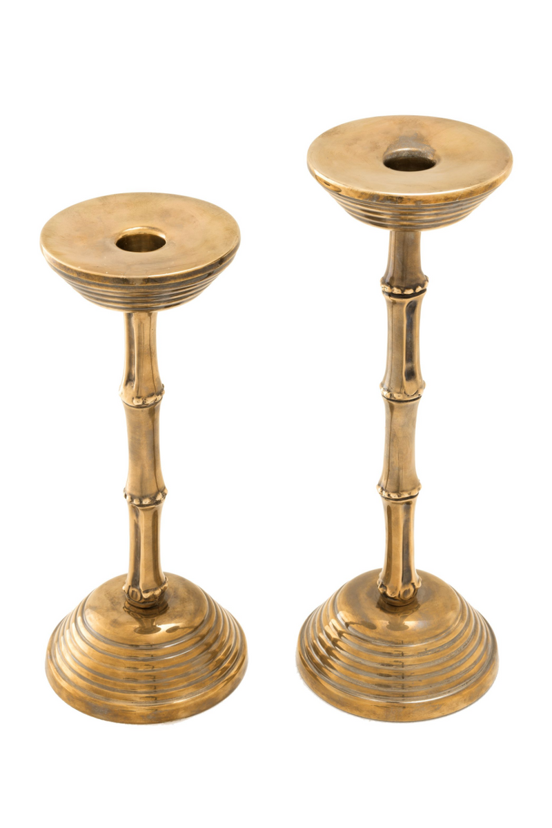 Brass Candle Holder Set | Eichholtz Gallions | Eichholtz Miami