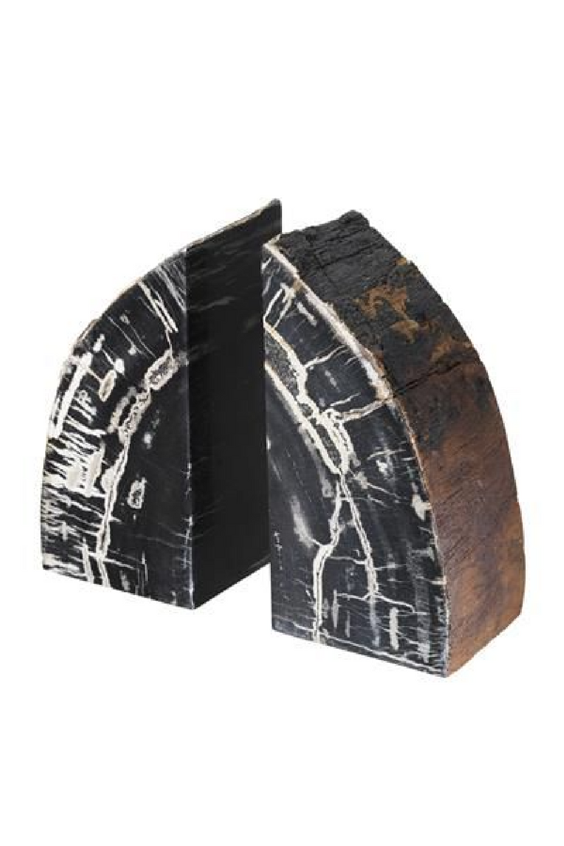 Petrified Wood Bookends | Eichholtz Opia | Eichholtz Miami