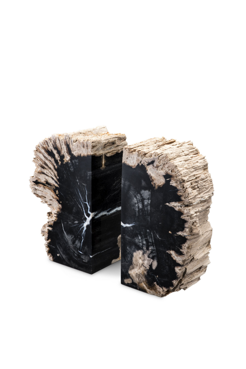 Petrified Wood Bookends | Eichholtz Opia | Eichholtz Miami