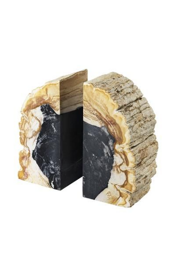 Petrified Wood Bookends | Eichholtz Opia | Eichholtz Miami
