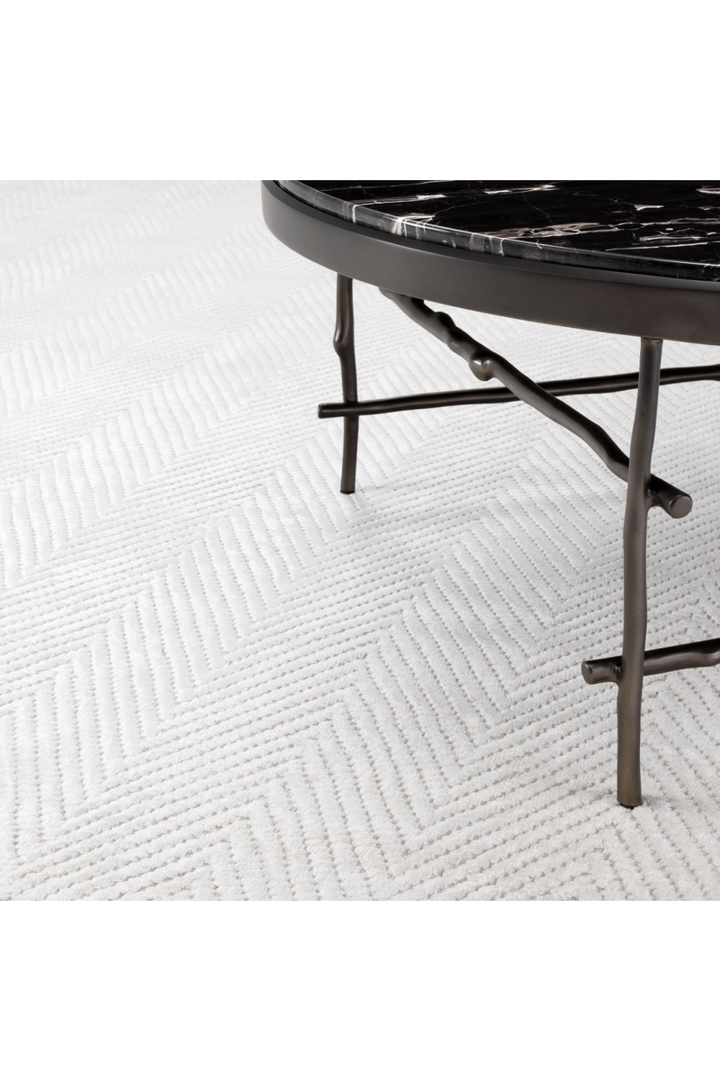 Off-White Carpet 6' x 8' | Eichholtz Herringbone | Eichholtzmiami.com