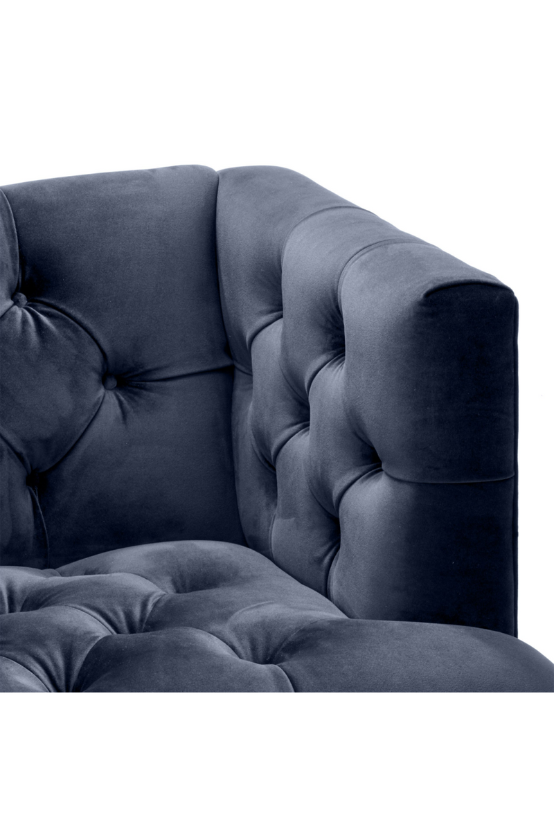 Blue Velvet Tufted Chair | Eichholtz Castelle | Eichholtzmiami.com