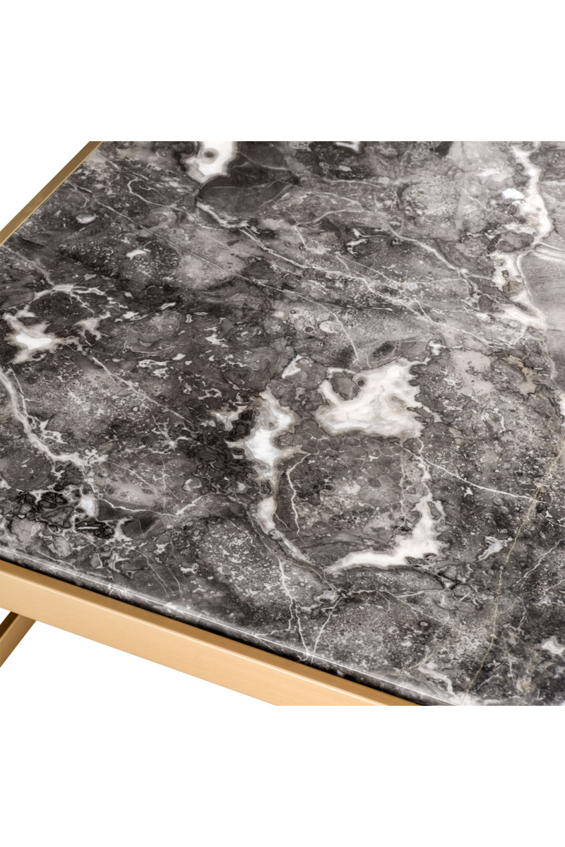Marble Top Brass Frame Side Table | Eichholtz La Quinta | Eichholtzmiami.com