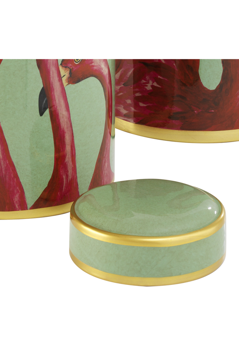 Porcelain Jar Set | Eichholtz Flamingo | Eichholtz Miami