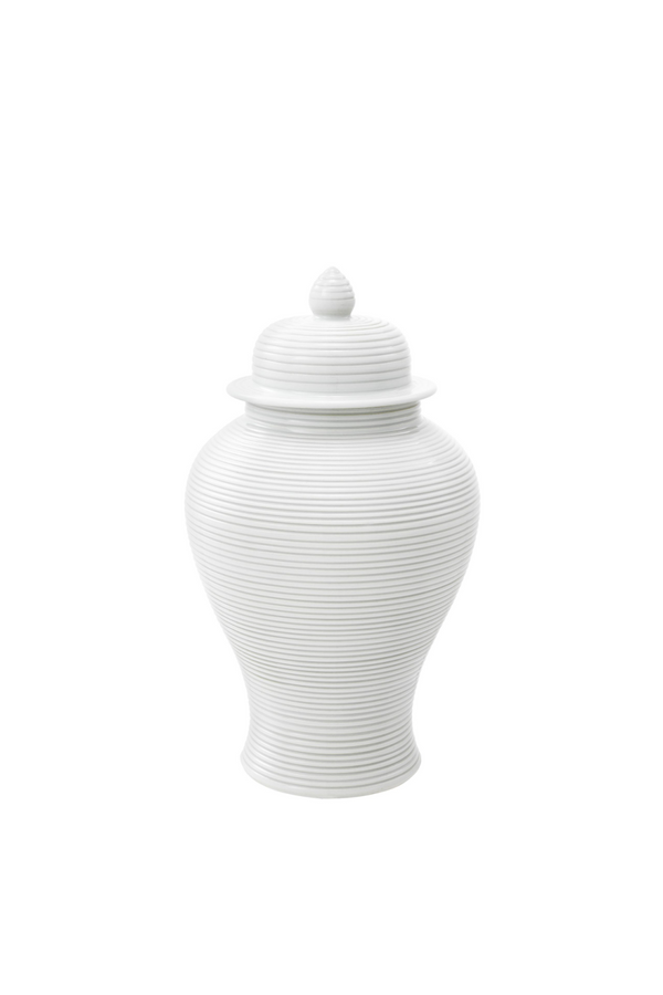 White Porcelain Jar | Eichholtz Celestine S | Eichholtzmiami.com