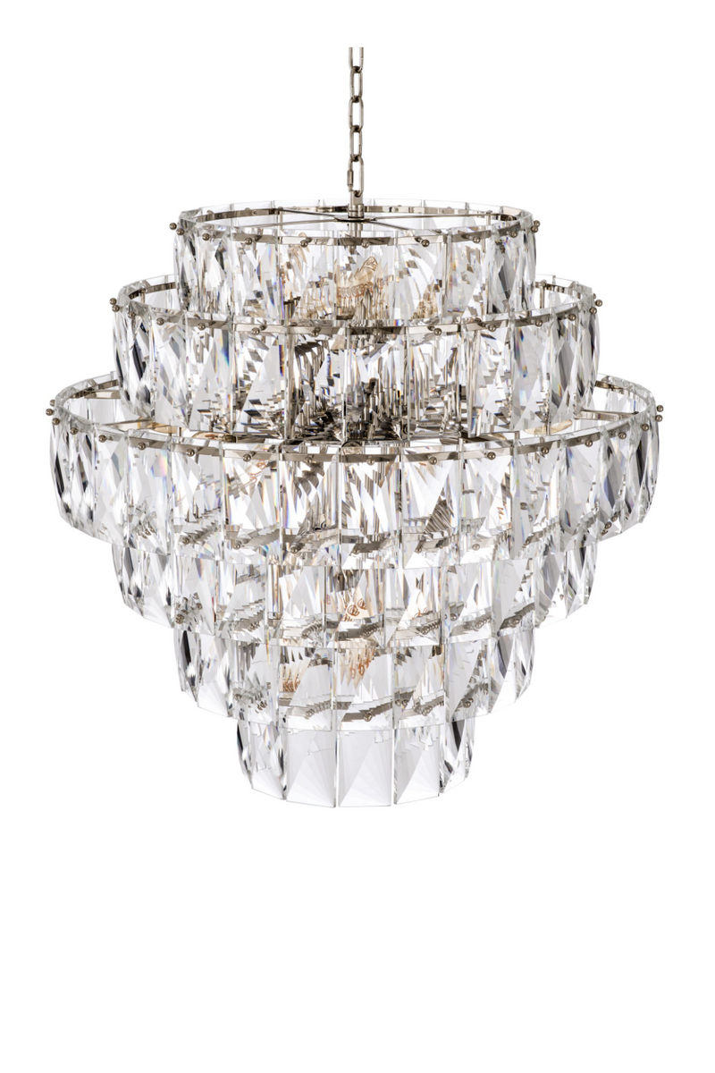 Glass Layered Chandelier | Eichholtz Amazone L | Eichholtz Miami