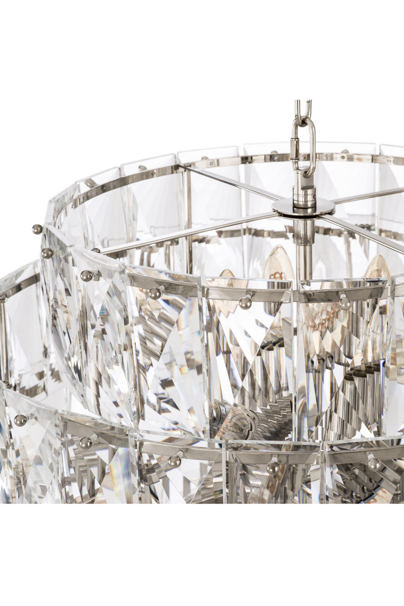 Glass Layered Chandelier | Eichholtz Amazone L | Eichholtz Miami