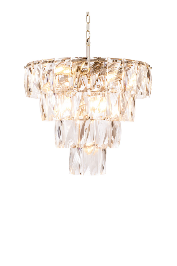 Glass Layered Chandelier | Eichholtz Amazone S | Eichholtz Miami