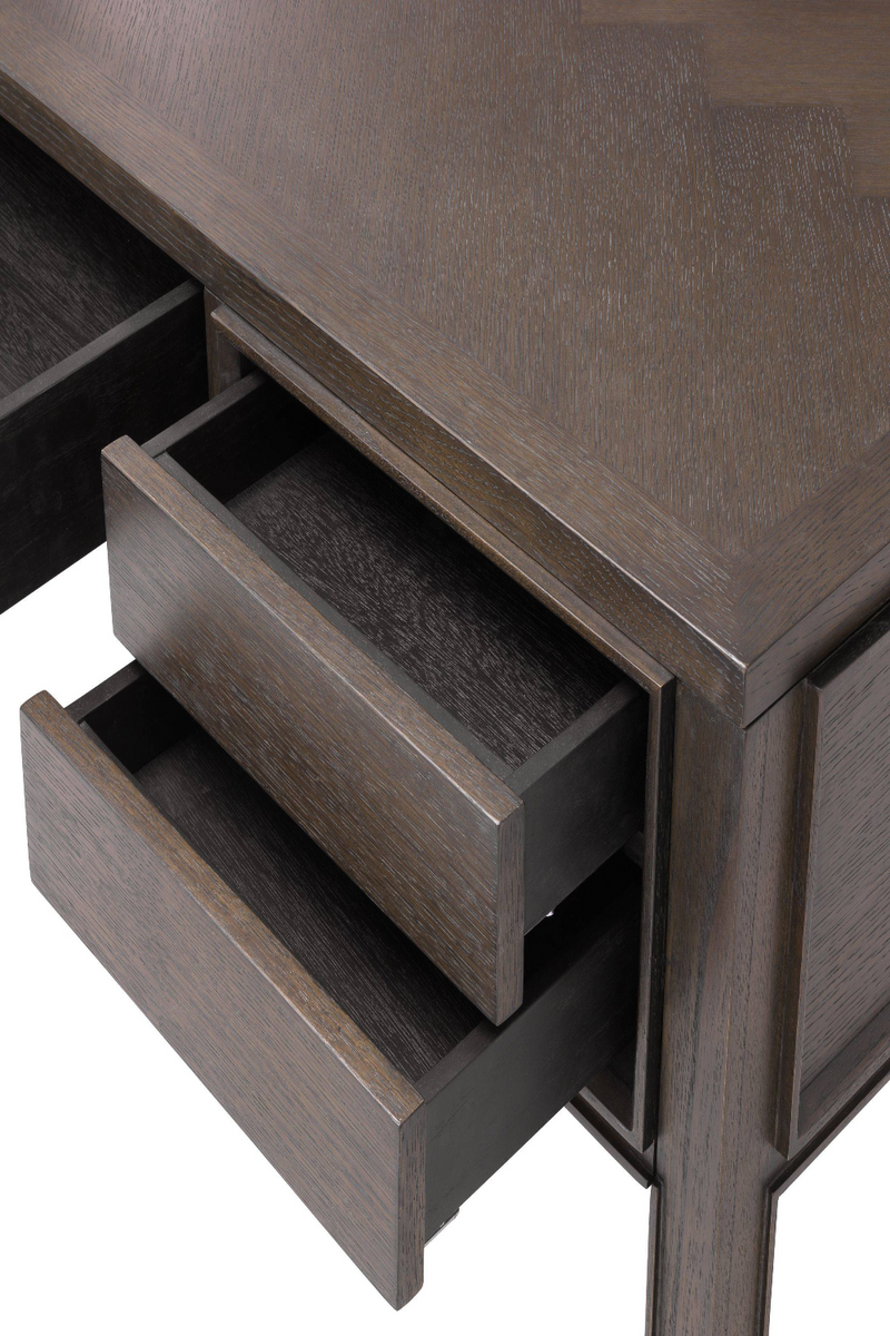 Brown Oak Desk | Eichholtz Melchior | Eichholtz Miami