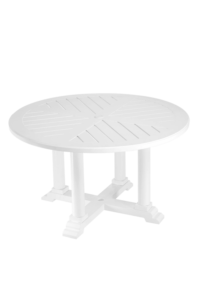White Round Outdoor Dining Table S | Eichholtz Bell Rive | Eichholtz Miami