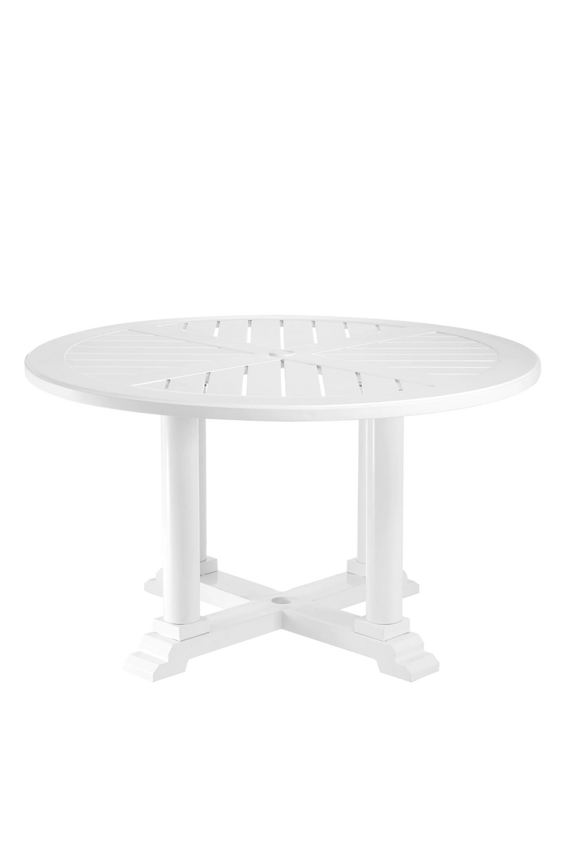 White Round Outdoor Dining Table S | Eichholtz Bell Rive | Eichholtz Miami