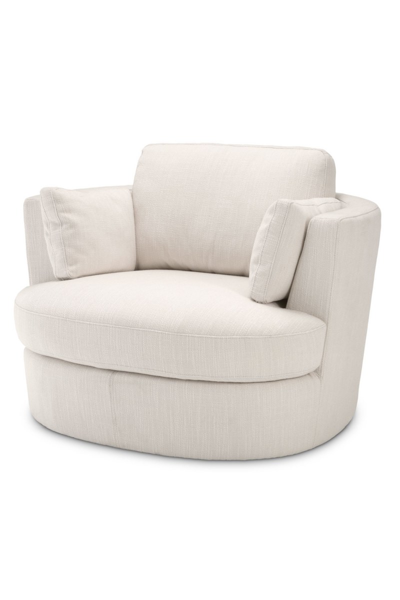 White Club Swivel Chair | Eichholtz Clarissa | Eichholtzmiami.com