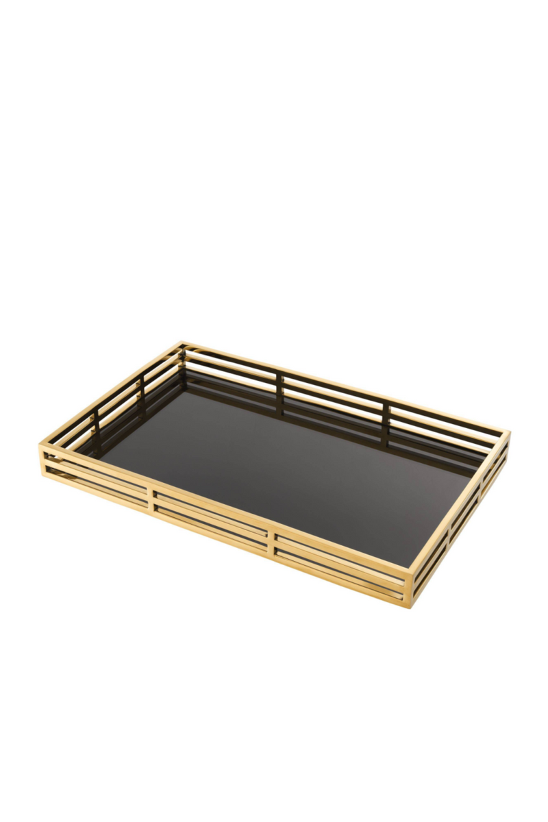 Black and Gold Serving Tray | Eichholtz Giacomo | Eichholtz Miami