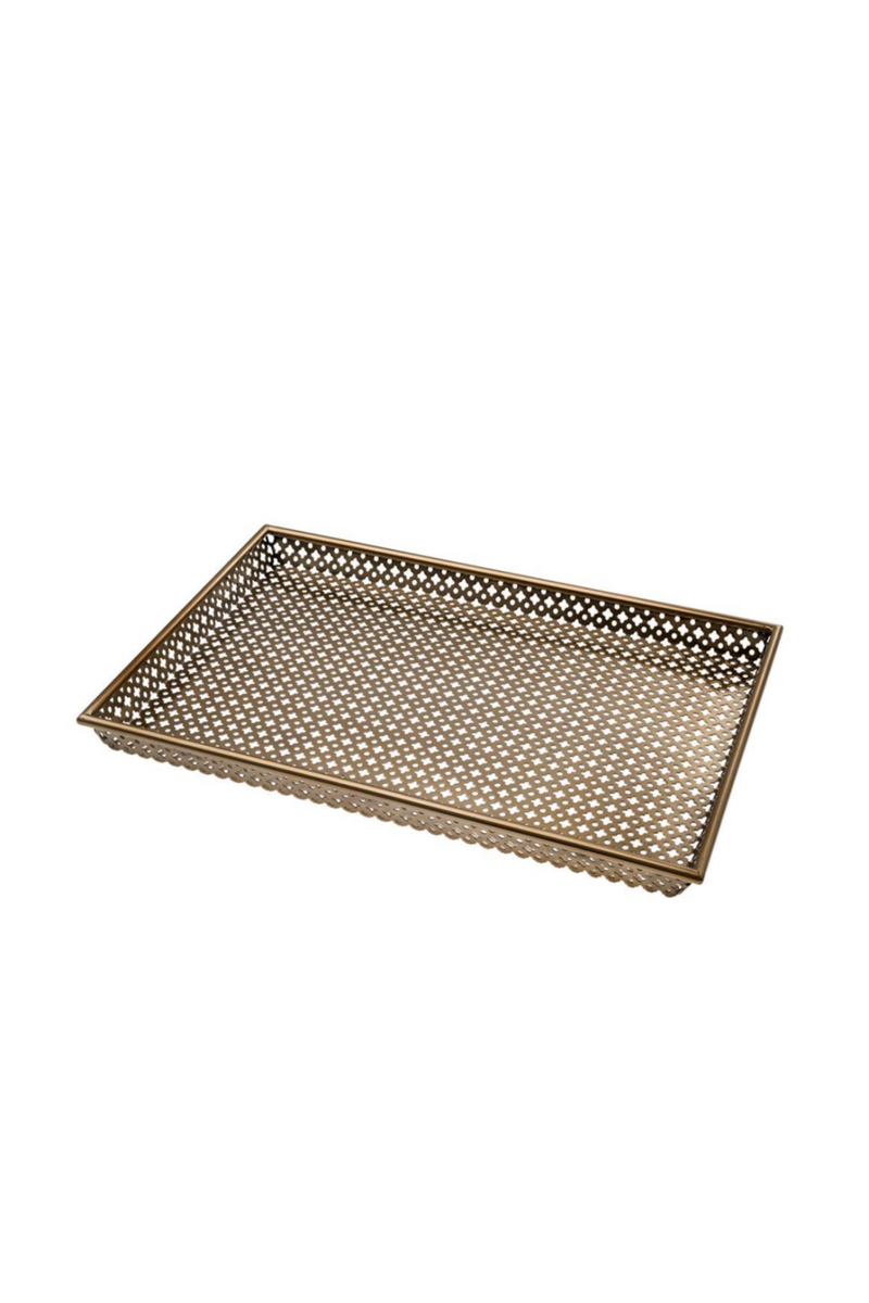 Antique Brass Gold Rectangular Tray S | Eichholtz Sirenuse | Eichholtzmiami.com