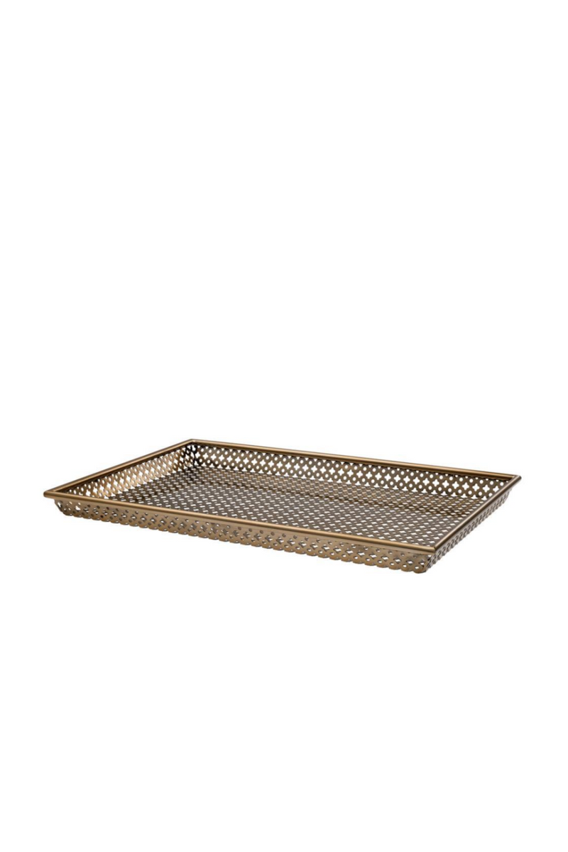 Antique Brass Gold Rectangular Tray S | Eichholtz Sirenuse | Eichholtzmiami.com