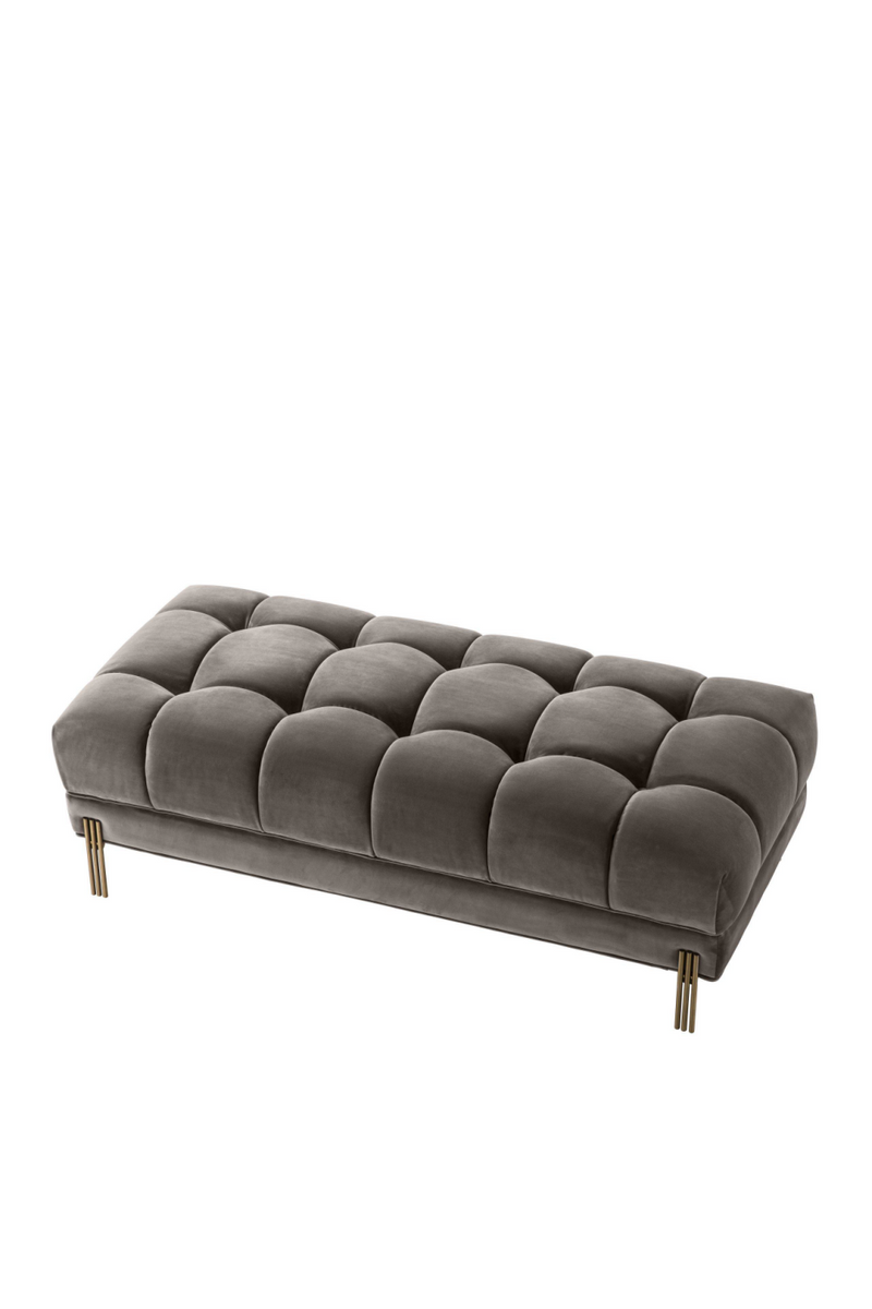 Gray Tufted Upholstered Bench | Eichholtz Sienna | Eichholtz Miami