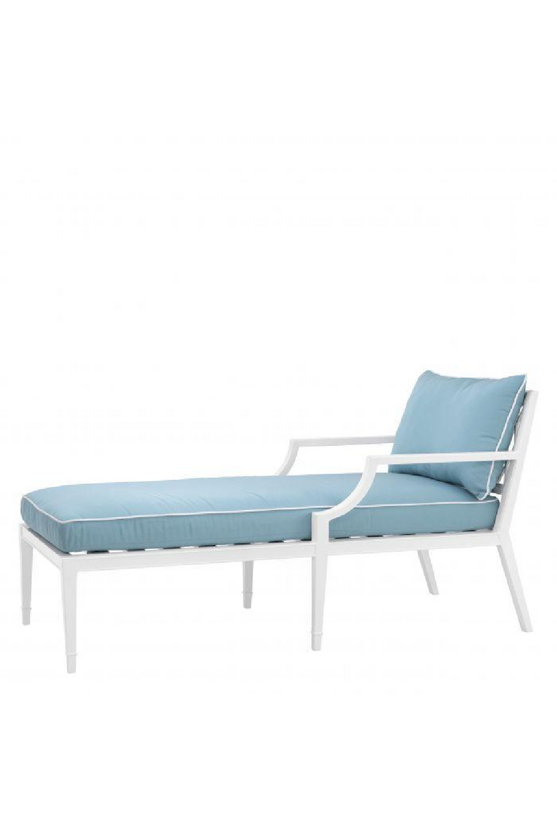 Blue Outdoor Chaise Lounge Chair | Eichholtz Bella Vista | Eichholtzmiami.com