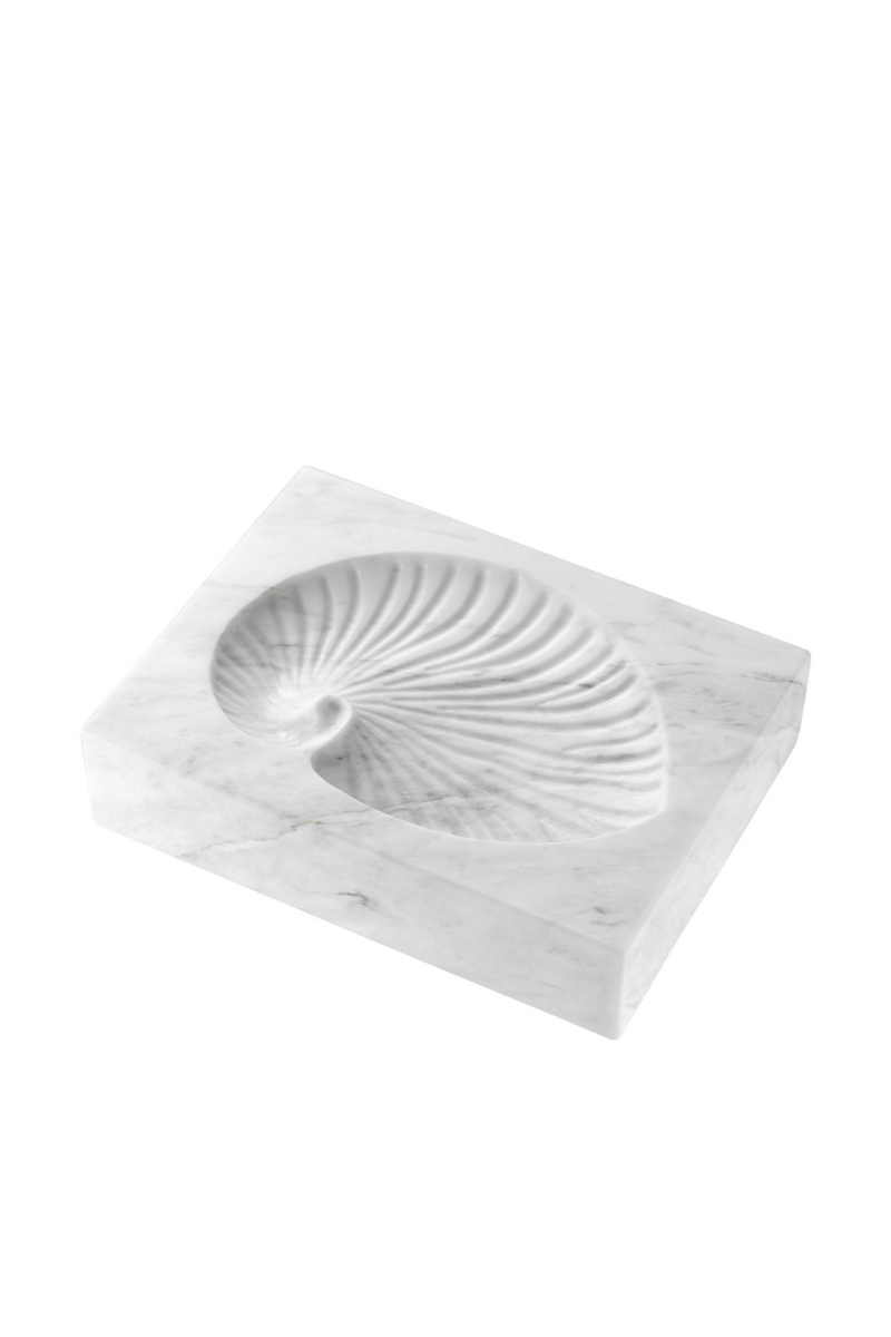 White Marble Shell Fossil | Eichholtz Conchiglia | Eichholtz Miami