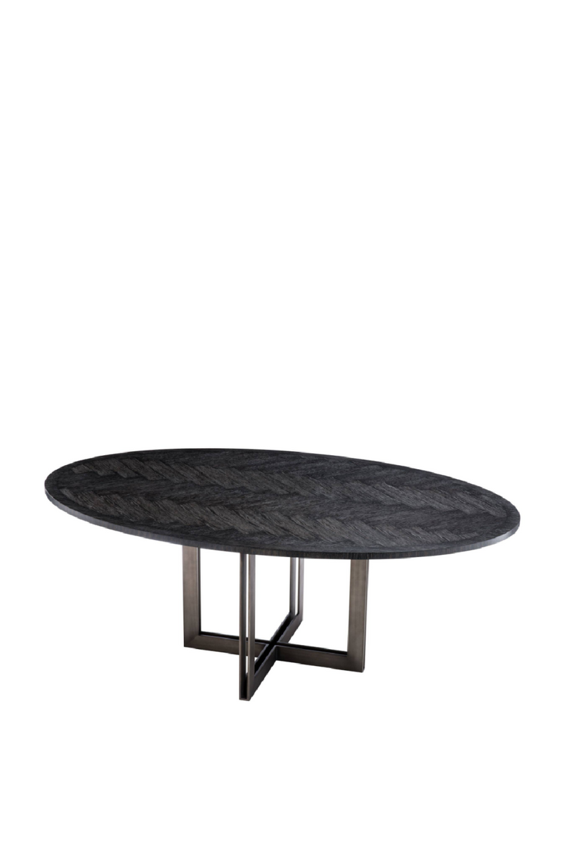 Oval Charcoal Dining Table | Eichholtz Melchior | Eichholtz Miami