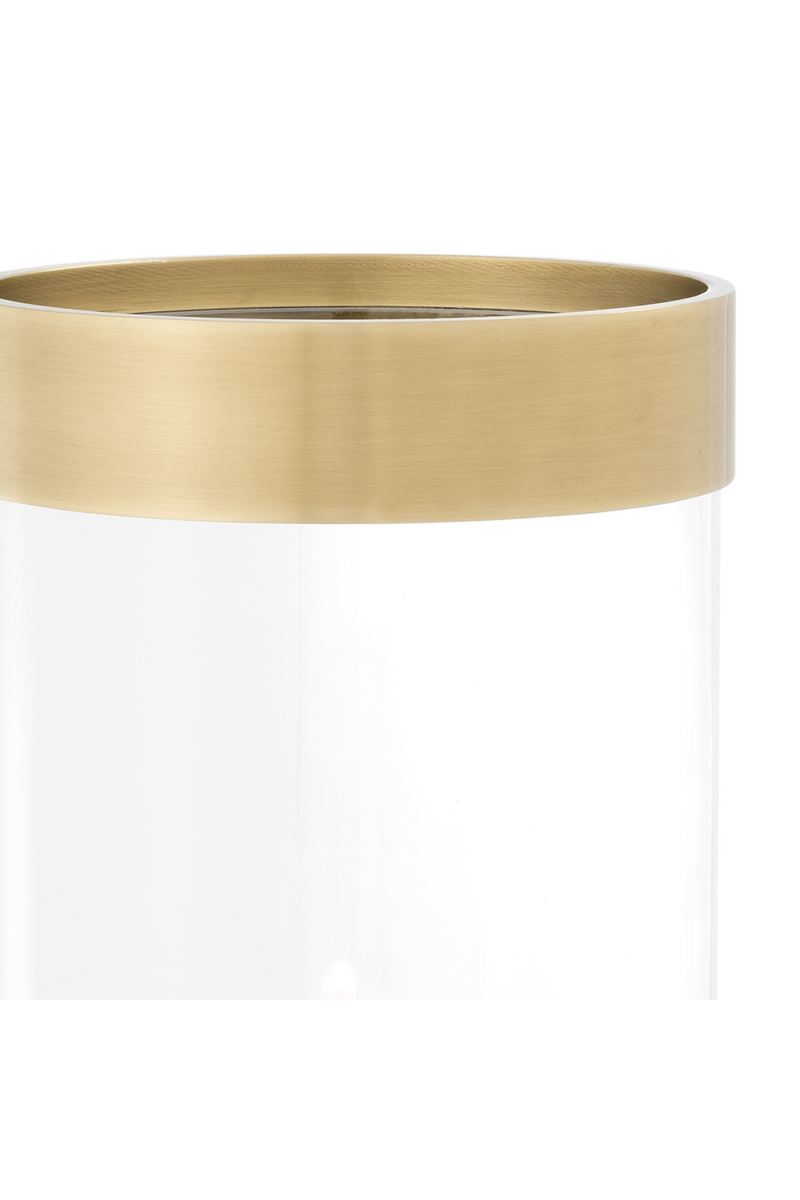 Brass Rim Glass Hurricane | Eichholtz Vertex L | Eichholtz Miami